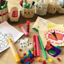 KINDERCLUB AKTION: ANSPITZKUNSTBILD GESTALTEN