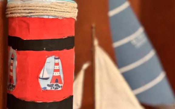 KINDERCLUB AKTION: UPCYCLING LED LEUCHTTURM 1€