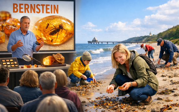 BERNSTEIN POWERPOINT VORTRAG MIT BERNSTEINSUCHE AM STRAND