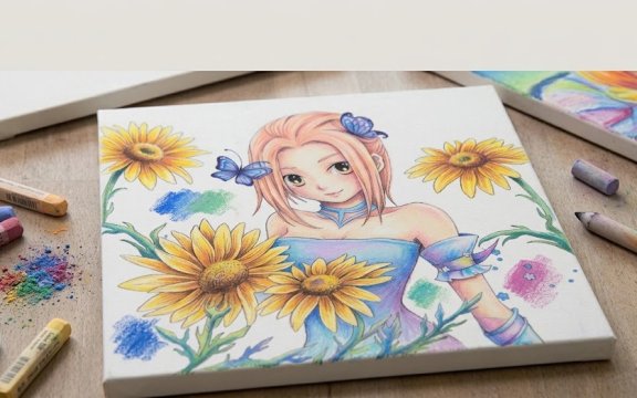 PASTELLKREIDE WORKSHOP MIT MANGA , ANIME-STIL