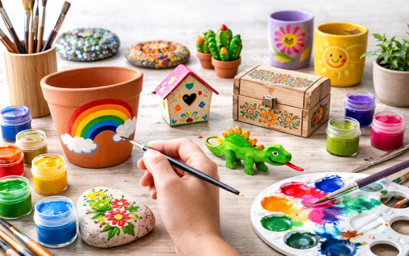 KERAMIKMALEREI-GRENZLOSE KREATIVZEIT