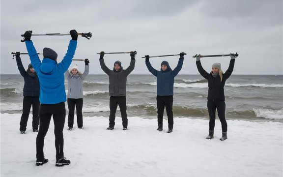 NORDIC WALKING-ACHTSAM DURCH DEN WINTERWALD