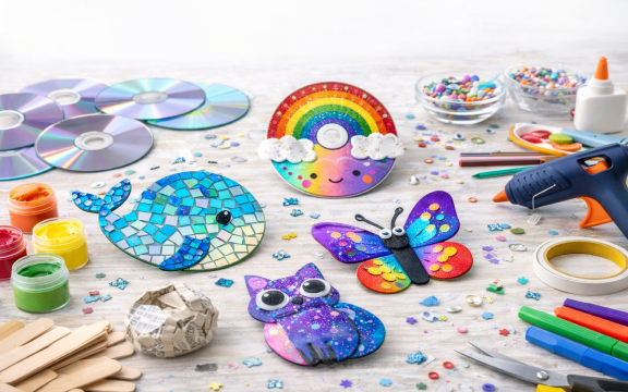 KINDERCLUB AKTION: BASTELN MIT CD´S