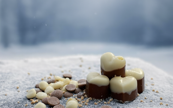 ZWEIFARBIGER KNUSPERGENUSS - FREUDE ZUM GENIESSEN