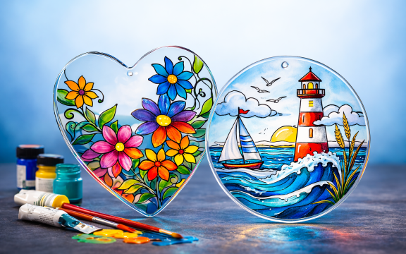 WORKSHOP BUNTER ACRYLGLAS ANHÄNGER