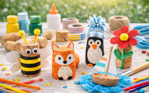 KINDERCLUB AKTION: KREATIV MIT KORKEN