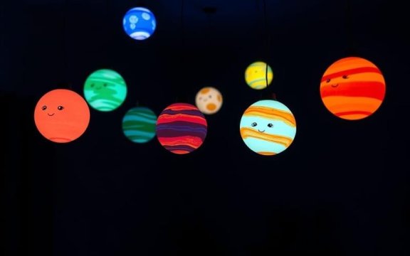 NACHTLEUCHTENDE TRAUMPLANETEN KREIEREN
