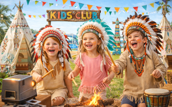 KINDERCLUB AKTION: INDIANERPARTY