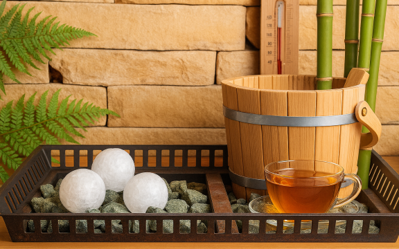 SAUNANACHMITTAG MIT TEESTATION UND ZWEI AUFGÜSSEN