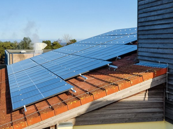 Solar Panels auf dem Casa Familia 