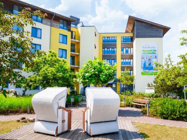 Strandkörbe vor unserem Casa Familia