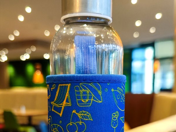 Trinkflasche für die Gäste 